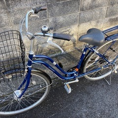 【27インチ自転車】6段変速　LEDオートライト付　美品❗️チェーン、前タイヤ、鍵新品❗️スペアキーあり　若林自転車　膳所店SALE中❗️の画像