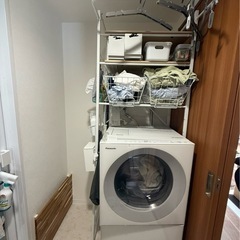 ランドリーラック 白の画像