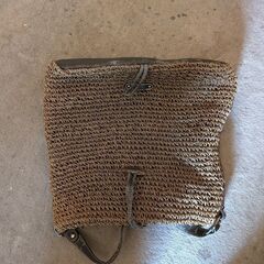 茶色のアミアミカバン　中古の画像