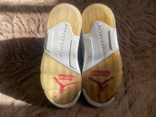 エアジョーダン5supremeコラボ　白28センチ