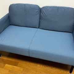 IKEA 2人掛けソファ GROSTAD ミディアムブルー 
