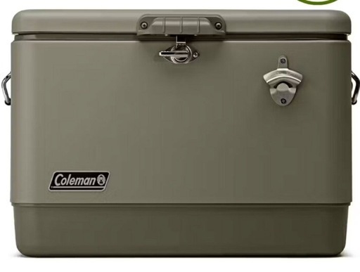 Coleman クーラーボックス 54QTスチールベルト クーラー セージ 