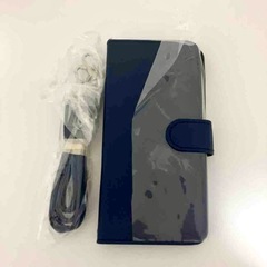 スマホケース 手帳型 Galaxy A20 ストラップ付 牛革調...