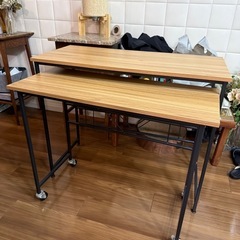 デスク　机　スライド　90cm テーブル
の画像