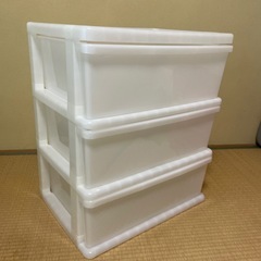 ①カラーボックス 収納ボックス 衣装ケース たんす 3段の画像