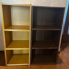 カラーボックス2台