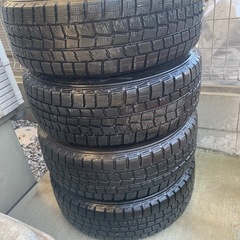 スタッドレスタイヤアルミホイル4本セットダンロップTOYOTA純正