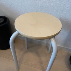無印良品 スチールパイプスタッキングスツール オフ白 幅28.5...