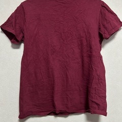 Tシャツ　Mサイズ　M　ボルドー　赤　くすみ　ポッケ　カジュアル　大人　秋　シックの画像