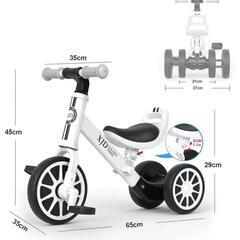 三輪車  子供 幼児用3in1 キッズバイク ペダルなし自転車 サドル調整可能(ホワイト, 10ヶ月-3歳)

XJD

の画像