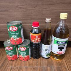 【全て未開封】トマトソース　３缶　ウスターソース　ひろたのぽんず...