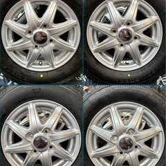 ④軽トラ・箱バン用の新品ゴツゴツタイヤと新品ホイールと新品ナット