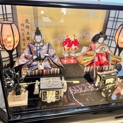 雛人形　親王飾り　ガラスケースの画像