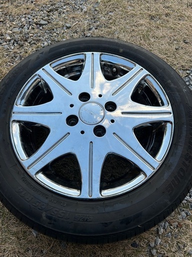 155 65 Ｒ14アルミメッキホイールサマータイヤ4本セット！