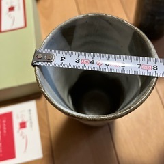 未使用信楽の蒼ビアカップペアの画像