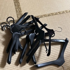 黒　ハンガー　プラスチック　15本