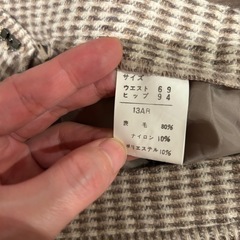 ウール　タイトスカート　13号の画像