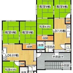 ３ＤＫ×４世帯　軽量鉄骨アパート一棟＋鉄骨造り倉庫  - 広島市