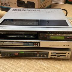 (ジャンク)βビデオデッキ　AIWA　AV-5M／SV-5M