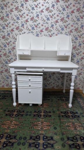 中古品 姫系デスクセット