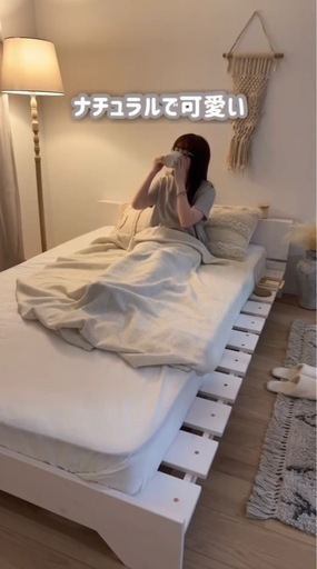 ほぼ新品 定価29,000円 すのこベッド 韓国 ロータイプ