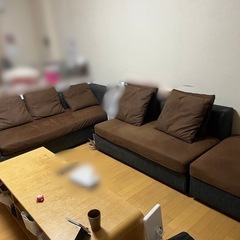 【１月限定価格！】3人掛け、2人掛けソファー➕オッドマンセット