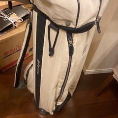 ブランドキャディーバック　白の画像