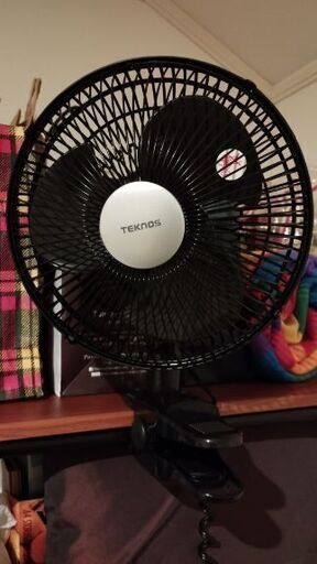 クリップ付き扇風機