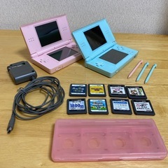 【美品】ニンテンドー　DS lite　本体×2 充電器×1 ソフト×8