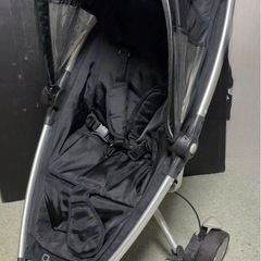 3輪バギー クイニー 折りたたみ式 ベビーカー 黒 ブラック 5...