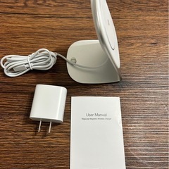 新品未使用　ワイヤレス充電器　マグネット式の画像