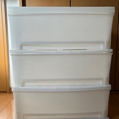 ニトリ　プラスチックチェスト3段引き出し