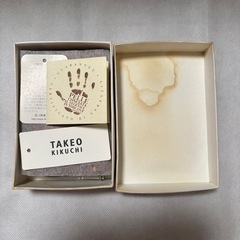【未使用】TAKEO KIKUCHI ブラウンレザーコインケースの画像