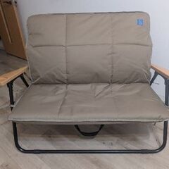 Whole Earth (ホールアース) アウトドア キャンプ チェア ソファ 2人掛け 折りたたみ式 FAB SOFAの画像