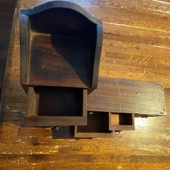 （個）小さい木製引き出し小物入れの画像