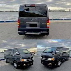 トヨタハイエースバーンロングスパーGLグレー検車有りすぐ乗れますの画像