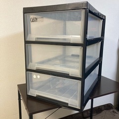 3段衣装ケース  0円