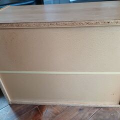 ミニ食器棚◆3段◆ガラス引き戸付き◆コンパクトで使いやすい！の画像