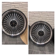 値下げ！19インチ・タイヤ・ホイール・WORK・EMITZ 4本　代理出品の画像
