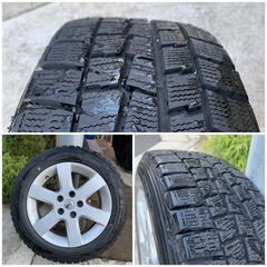セレナ　スタッドレス＆アルミ　4本セット　ダンロップ　ウィンターマックスWM01　195/65R16　2018年製の画像