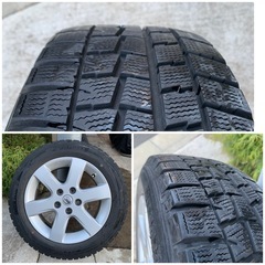 セレナ　スタッドレス＆アルミ　4本セット　ダンロップ　ウィンターマックスWM01　195/65R16　2018年製の画像