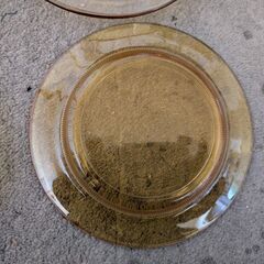 オレンジの皿5枚　中古の画像