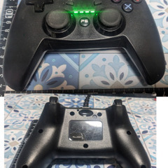 🎮️PC 対応コントローラー🎮️シンプルコントローラー ターボ《アクラス》ブラック(有線タイプ）の画像