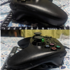 🎮️PC 対応コントローラー🎮️シンプルコントローラー ターボ《アクラス》ブラック(有線タイプ）の画像