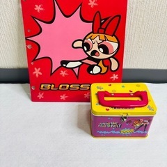 パワーパフ ガールズ A4サイズバインダーフォルダー＆貯金箱セットの画像