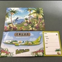 ソラシドエア限定 ポケモン ナッシー ポストカード＆搭乗証明書セット