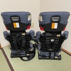【2個セット】　日本育児　チャイルドシート トラベルベスト ECプラス／デニムの画像