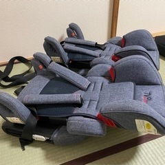 【2個セット】　日本育児　チャイルドシート トラベルベスト ECプラス／デニムの画像