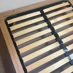 無印　セミダブルベッド　オーク材の画像