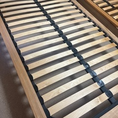 無印　セミダブルベッド　オーク材の画像